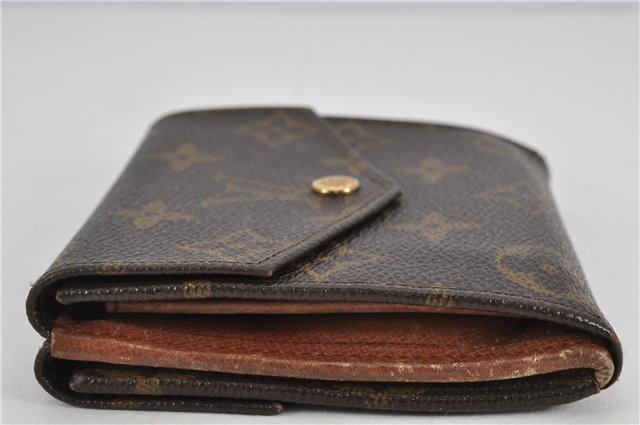 Authentic Louis Vuitton Monogram Porte Monnaie Billets Wallet M61660 LV 1944F