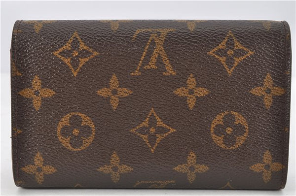 Auth Louis Vuitton Monogram Porte Monnaie Billets Tresor Wallet M61730 LV 1944G