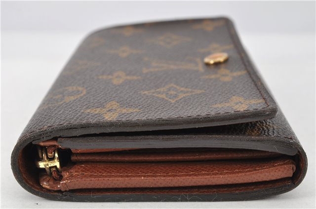 Auth Louis Vuitton Monogram Porte Monnaie Billets Tresor Wallet M61730 LV 1944G