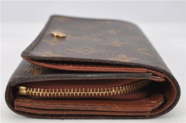 Auth Louis Vuitton Monogram Porte Monnaie Billets Tresor Wallet M61730 LV 1944G