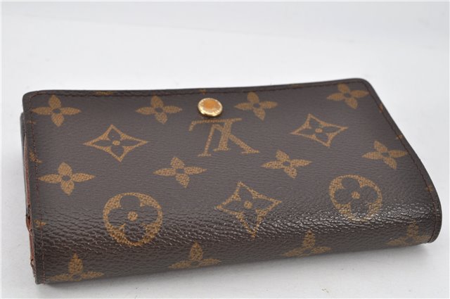 Auth Louis Vuitton Monogram Porte Monnaie Billets Tresor Wallet M61730 LV 1944G