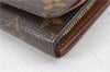 Auth Louis Vuitton Monogram Porte Monnaie Billets Tresor Wallet M61730 LV 1944G