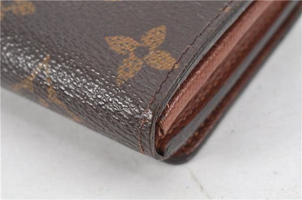 Auth Louis Vuitton Monogram Porte Monnaie Billets Tresor Wallet M61730 LV 1944G