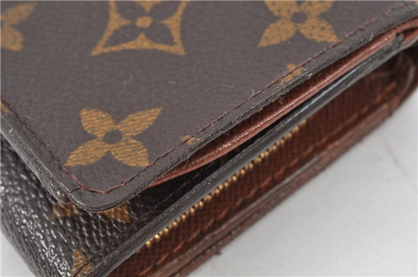 Auth Louis Vuitton Monogram Porte Monnaie Billets Tresor Wallet M61730 LV 1944G