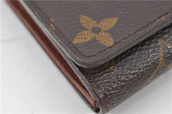 Auth Louis Vuitton Monogram Porte Monnaie Billets Tresor Wallet M61730 LV 1944G