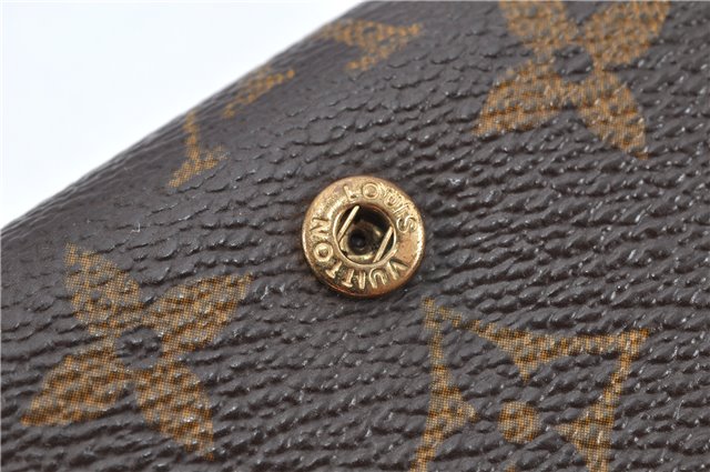 Auth Louis Vuitton Monogram Porte Monnaie Billets Tresor Wallet M61730 LV 1944G