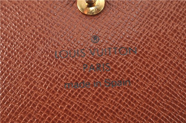 Auth Louis Vuitton Monogram Porte Monnaie Billets Tresor Wallet M61730 LV 1944G