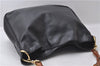 Authentic GUCCI Bamboo 2way Hand Shoulder Bag Leather 0011638 Black Junk 1945D