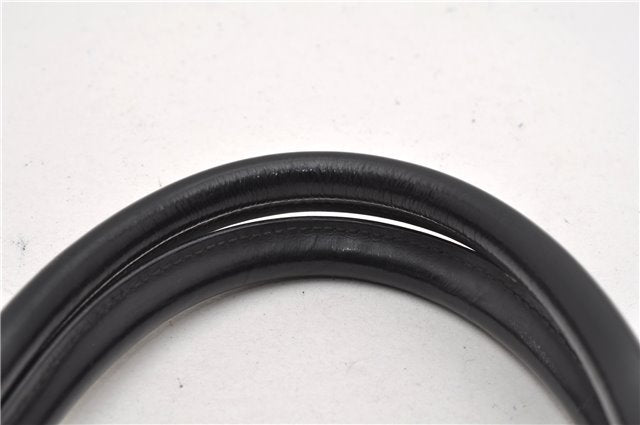 Authentic GUCCI Bamboo Shoulder Hand Bag Purse GG Leather Black Junk 1945G