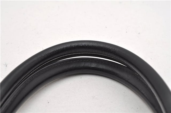 Authentic GUCCI Bamboo Shoulder Hand Bag Purse GG Leather Black Junk 1945G