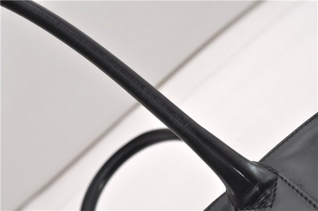 Authentic GUCCI Bamboo Shoulder Hand Bag Purse GG Leather Black Junk 1945G