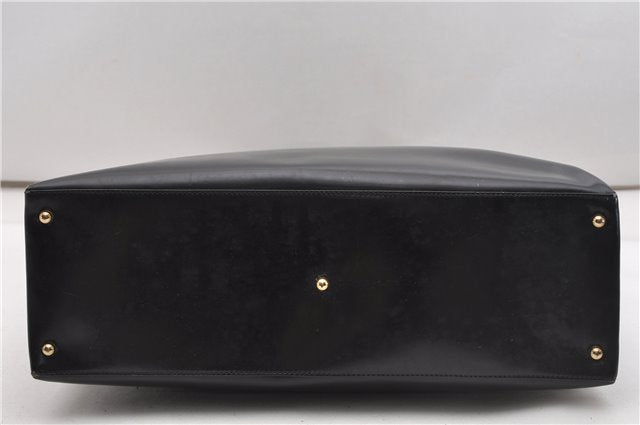 Authentic GUCCI Bamboo Shoulder Hand Bag Purse GG Leather Black Junk 1945G