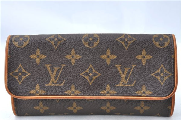 Authentic Louis Vuitton Monogram Pochette Twin PM Shoulder Bag M51854 LV 1946B