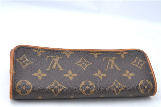 Authentic Louis Vuitton Monogram Pochette Twin PM Shoulder Bag M51854 LV 1946B