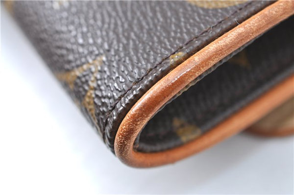 Authentic Louis Vuitton Monogram Pochette Twin PM Shoulder Bag M51854 LV 1946B