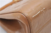 Authentic Louis Vuitton Vernis Roxbury Drive 2Way Hand Bag Beige M91372 LV 1946G