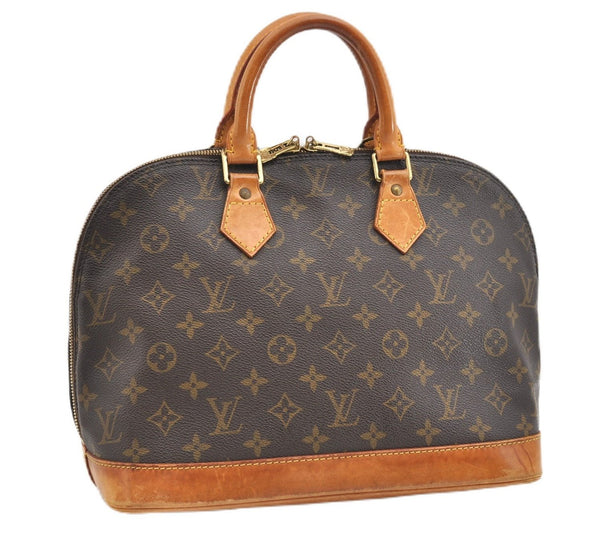 Authentic Louis Vuitton Monogram Alma Hand Bag Purse M51130 LV 1947G