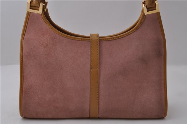 Authentic GUCCI Jackie Shoulder Hand Bag Purse Suede Leather 0021068 Pink 1949D