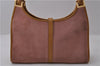 Authentic GUCCI Jackie Shoulder Hand Bag Purse Suede Leather 0021068 Pink 1949D