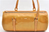 Authentic Louis Vuitton Vernis Bedford Hand Bag Yellow Beige M91006 Junk 1949G