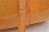 Authentic Louis Vuitton Vernis Bedford Hand Bag Yellow Beige M91006 Junk 1949G