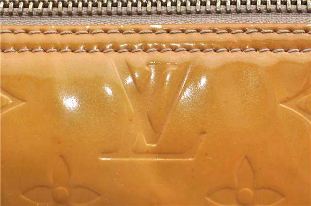 Authentic Louis Vuitton Vernis Bedford Hand Bag Yellow Beige M91006 Junk 1949G