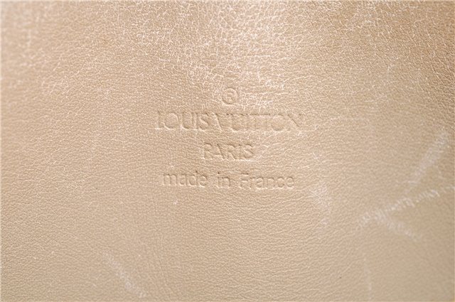 Authentic Louis Vuitton Vernis Bedford Hand Bag Yellow Beige M91006 Junk 1949G