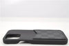 Auth Louis Vuitton Damier Graphite Bumper 12 Pro Max iPhone Case N60459 LV 1950G