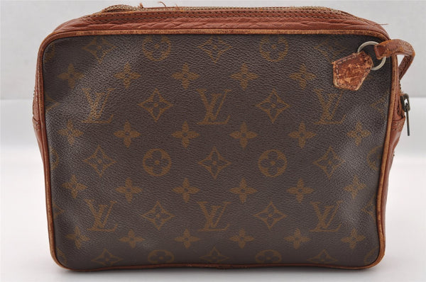 Authentic Louis Vuitton Monogram Pochette Sport Clutch Bag Old Model Junk 1951I