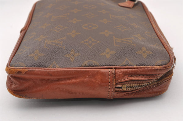 Authentic Louis Vuitton Monogram Pochette Sport Clutch Bag Old Model Junk 1951I