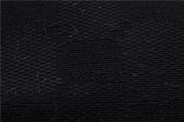 Authentic GUCCI Vintage Tote Hand Bag GG Canvas Leather 106251 Black 1952D