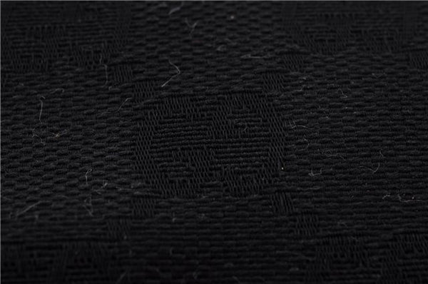 Authentic GUCCI Vintage Tote Hand Bag GG Canvas Leather 106251 Black 1952D