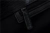 Authentic GUCCI Vintage Tote Hand Bag GG Canvas Leather 106251 Black 1952D