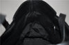 Authentic GUCCI Vintage Tote Hand Bag GG Canvas Leather 106251 Black 1952D