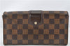 Authentic Louis Vuitton Damier Portefeuille Sistina Purse Wallet N61747 LV 1952G