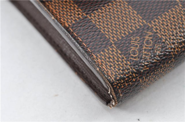 Authentic Louis Vuitton Damier Portefeuille Sistina Purse Wallet N61747 LV 1952G