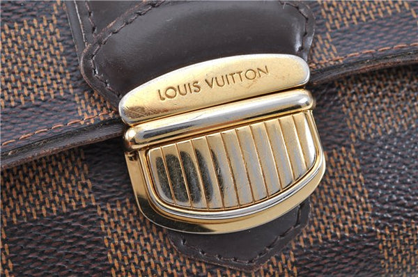 Authentic Louis Vuitton Damier Portefeuille Sistina Purse Wallet N61747 LV 1952G