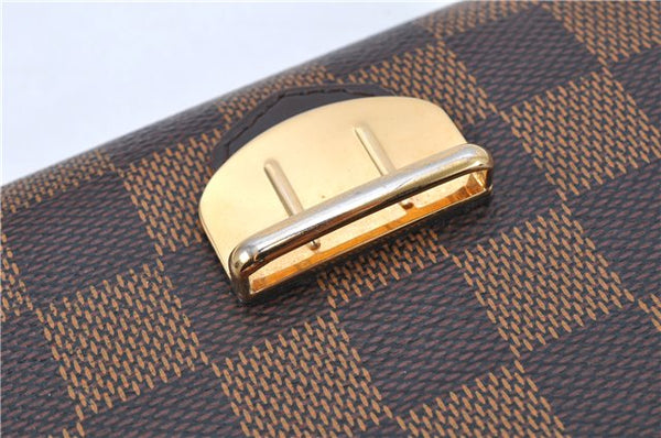 Authentic Louis Vuitton Damier Portefeuille Sistina Purse Wallet N61747 LV 1952G