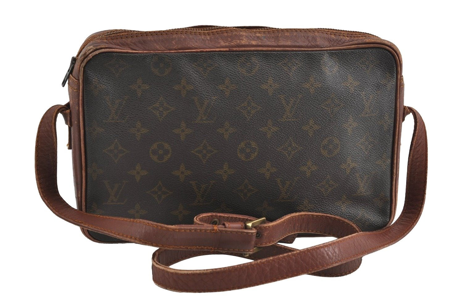 Authentic Louis Vuitton Monogram Sac Bandouliere 30 Shoulder Bag Old Model 1952I
