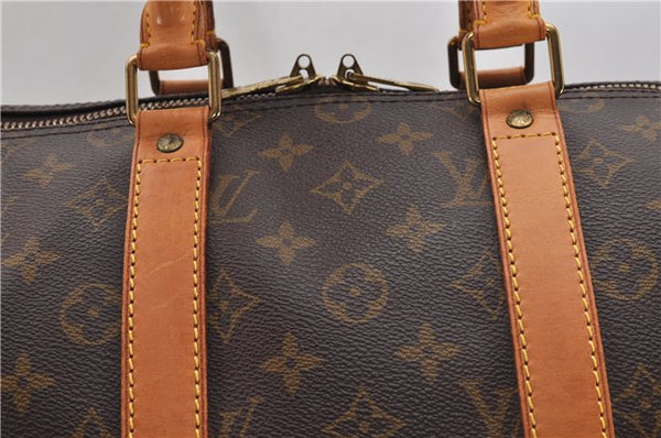 Authentic Louis Vuitton Monogram Keepall 45 Travel Boston Bag M41428 LV 1953G