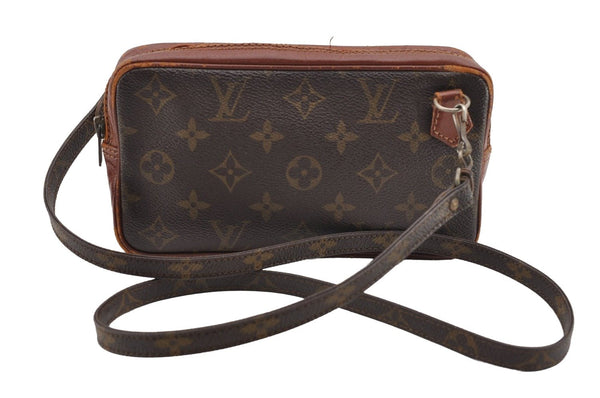 Auth Louis Vuitton Monogram Marly Bandouliere Shoulder Bag Old Model Junk 1953I