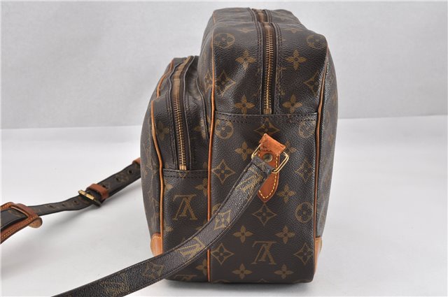 Authentic Louis Vuitton Monogram Nile 34 Shoulder Cross Bag M45242 LV Junk 1955G