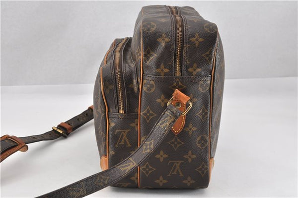 Authentic Louis Vuitton Monogram Nile 34 Shoulder Cross Bag M45242 LV Junk 1955G