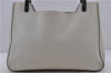 Authentic PRADA Plastic Leather Shoulder Tote Hand Bag Purse Ivory 1957D