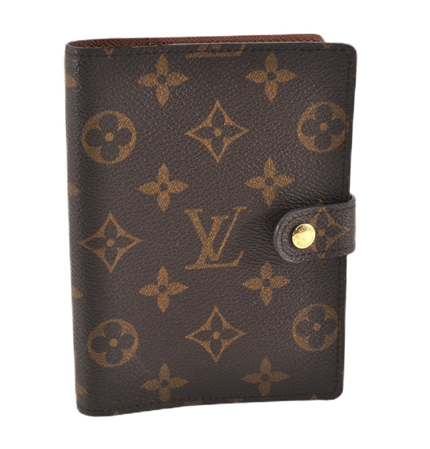 Authentic Louis Vuitton Monogram Agenda PM Notebook Cover R20005 LV 1958G