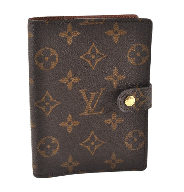 Authentic Louis Vuitton Monogram Agenda PM Notebook Cover R20005 LV 1958G