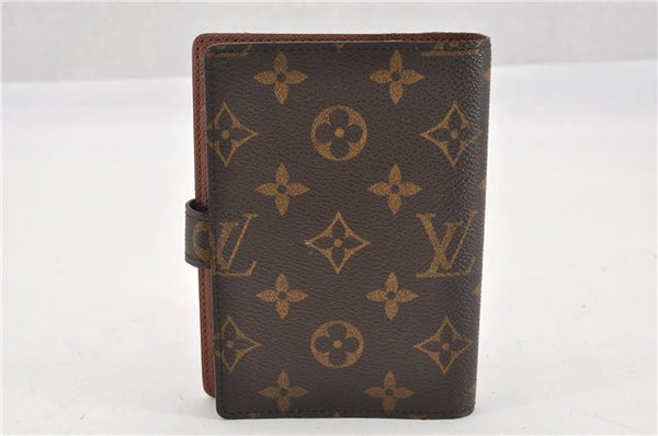 Authentic Louis Vuitton Monogram Agenda PM Notebook Cover R20005 LV 1958G