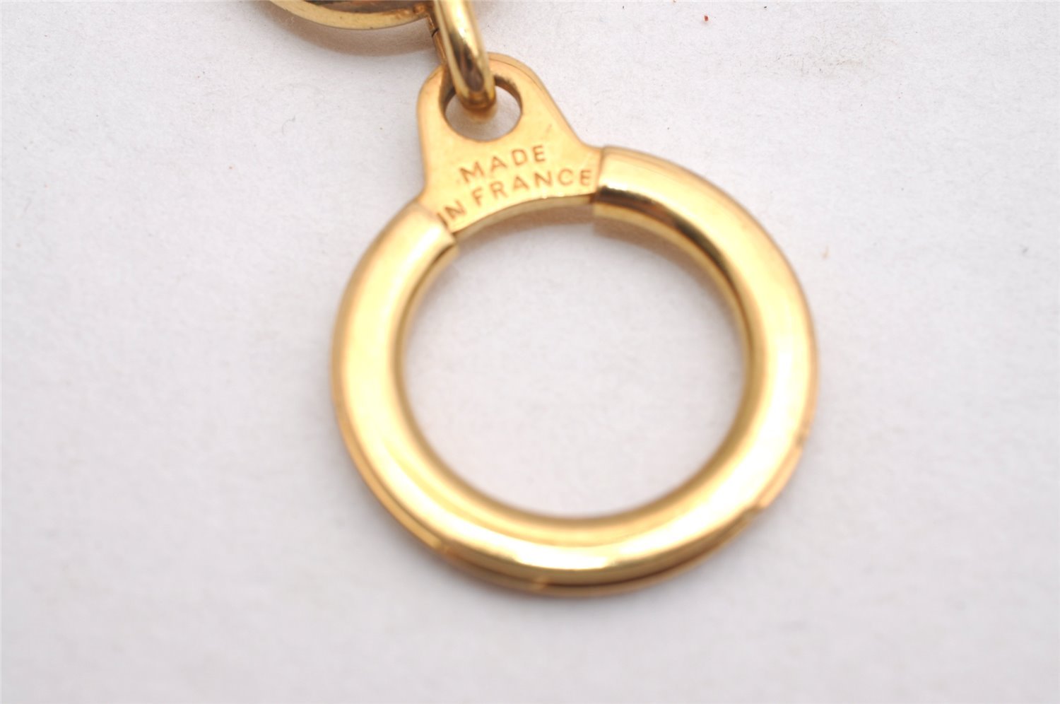 Authentic Louis Vuitton Charm Key Chain Anokre Gold M62698 LV 1959I