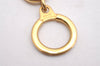 Authentic Louis Vuitton Charm Key Chain Anokre Gold M62698 LV 1959I