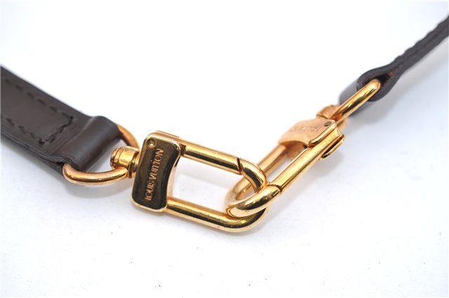 Authentic Louis Vuitton Leather Shoulder Strap Brown 39